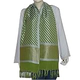 Handmade Scarf Womens Accessory Silk Chiffon India Dresses Size 22 x 72 