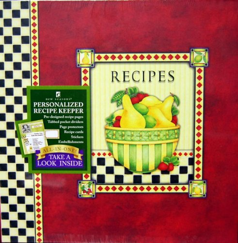Pear Blossoms Scrapbook Recipe Keeper Binder