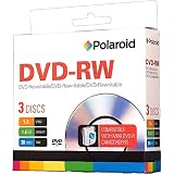 Polaroid PRMDVDW003 2x 8CM 1.4 GB/30 Minute Rewritable Mini DVD-R (3 Pack)