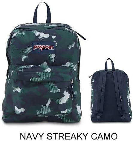 JanSport Backpack Multi Tone SUPERBREAK, SUPER FX, California Bear Various Style! Bag_Style: NAVY STREAKY CAMO