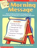 Quick Tips: Morning Message
