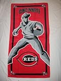 CINCINNATI REDS 100% Cotton Full Size 30 by 60 BEACH / BATH TOWEL by Terisol