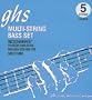 GHS Strings Electric Bass Boomer Set (Medium Nickel Steel, 5-String)