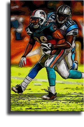 Completely Handpainted American Football Sport Painting, Custom Order FL3216, Oil on Canvas, with Option to Paint Jerry, Brett & Co. from Any Other Favorite Photograph or Picture, Unframed, Size 18