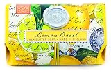 Michel Design Works Over-size Scented Triple-milled Bath Soap Bar 7.3-Ounce, Lemon Basil