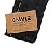 Galaxy Note 4 Case, GMYLE Book Case Vintage for Samsung Galaxy Note 4 IV N910 - Black Classic Crazy Horse Pattern PU Leather Book Style Stand Case Cover