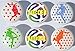 Boys Soccer Drawer Pulls / Ceramic Soccer Cabinet Knobs / Set of 6