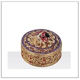 Jewelry Trinket Box with Crystal - Ladybug with Round Box