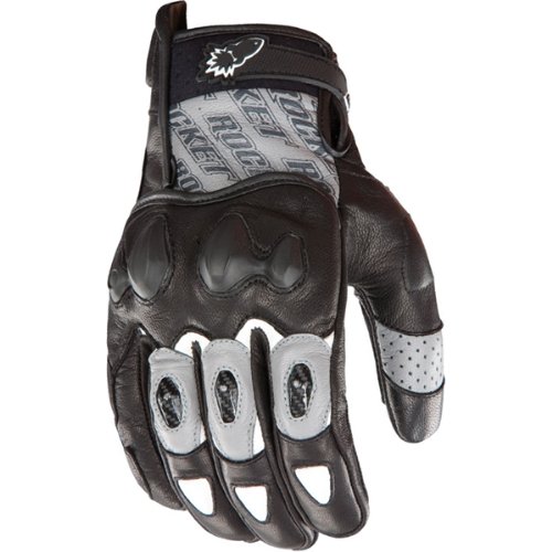 Joe Rocket Supermoto 2.0 Men's Leather Sports Bike Motorcycle Gloves - Gun Metal/Black / Small On Sale