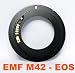 RainbowImaging V5 Lens Mount Adapter with Program EMF AF Focus Confirmation Chip for M42 Screw Mount Lens To Canon EOS EF Mount adapter, for Canon 5D Mark II, 7D, 50D, 40D, 30D, 20D, 550D, 500D, 450D, 1000D etc, (RainbowImaging Adapter)