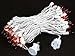 Novelty Lights 50 Feet 100 Bulb Incandescent Mini Light String, Amber with 6-Inch Spacing on White Wire, UL Listed Commercial Grade Indoor/Outdoor Mini Lights, Connectable End-to-End