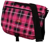 Dickies - Dickies 614 Mega Magenta / Black Plaid Messenger Shoulder Bag