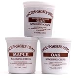 Cameron Smoker Cooker Bourbon, Oak, and Maple Wood Chip 3-Pack by Cameron's