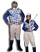 Jockey Silks Blue and White Costume