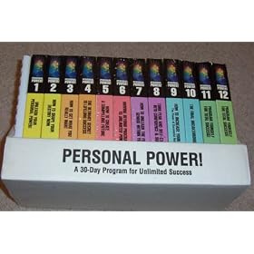 Personal Power--A 30-Day Program for Unlimited Success by Anthony Robbins (Set of 12 VHS Tapes plus Journal in Shelf Box)