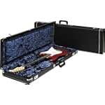 Fender Strat/Tele Deluxe Black Tolex Case with Blue Liner