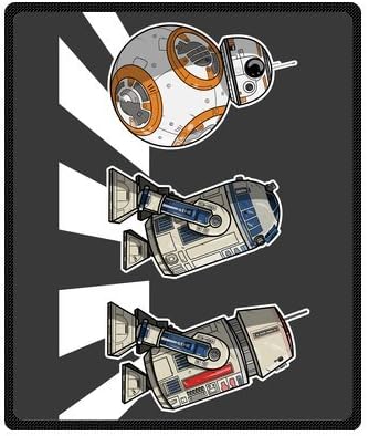 Beatles Star Wars Robots BB8 Custom Creative Woolen Blanket Fleece Blanket Indoor and Outdoor Blanket Travel Blankets 40x50 Inches (Small)