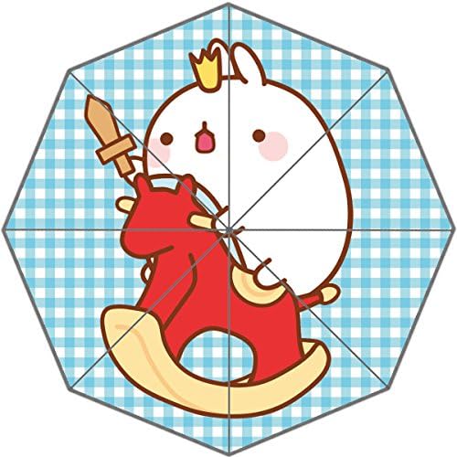 Lovely Korea Molang Rabbit Kawaii Patterns Inch Forable High Quality Compact Rain Umbrella for men,women ,kids!