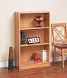 3 Shelf Bookcase in Oak Finish By Mylex Furniture