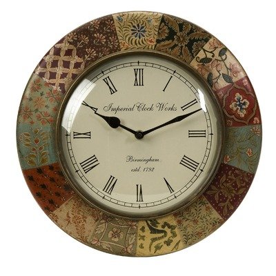 Barberry Handpainted Wall Clock - IMAX - 5514