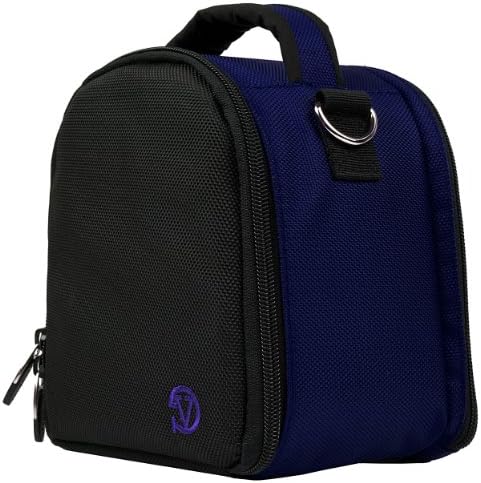 VanGoddy Laurel DSLR Camera Carrying Handbag for Olympus OM-D E-M5 II / OM-D E-M10 / OM-D E-M1 / OM-D E-M5 Digital SLR Cameras (Blue)