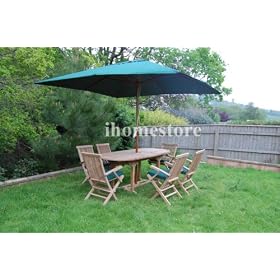 Buy Teak Garden Furniture 14PC NEW TEAK Garden Furniture Oval Table & Chairs
