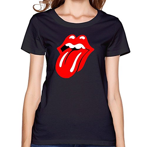 Women's Tshirts Tongue Big Size XL Black