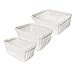 Colorbasket 02386 (Set of 3) Hand Woven Baskets, White