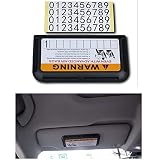 EaglerichカーサンシェードボードクリップカードHolderCarスタイリング車の電話番号一時駐車カードタグは、B-uickブラックカードフォルダ用品