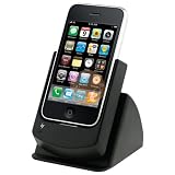 Black Rotatable Dock Cradle Hot Sync & Charge Charger For Apple iPhone 3G / 3GS + USB Adapter Cable