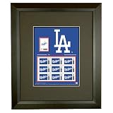 Premier Postage Los Angeles Dodgers Customized Framed Postage Sheet