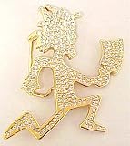 Insane Clown Posse Hatchetman Iced Out Belt Buckle Gold