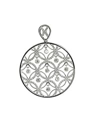 14K White Gold Diamond Dashing Diamonds Pendant (chain NOT included)