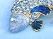 Alilang Japanese Koi Fish Carp Golden Tone Enamel Crystal Rhinestone Ocean Animal Lapel Pin Brooch