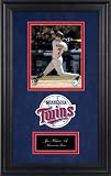 Joe Mauer Minnesota Twins Deluxe Framed Unsigned 8x10 Photograph with Plate