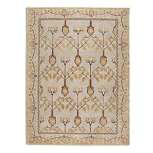 Anatolia Blaize Wool Area Rug in Ivory/Gold - 9' x 12' - Frontgate