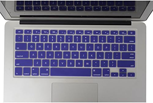 Zky - Unique Ultra Thin Soft Durable Keyboard Cover Silicone Skin Protector for Apple Macbook Air 13" (Deep Purple)
