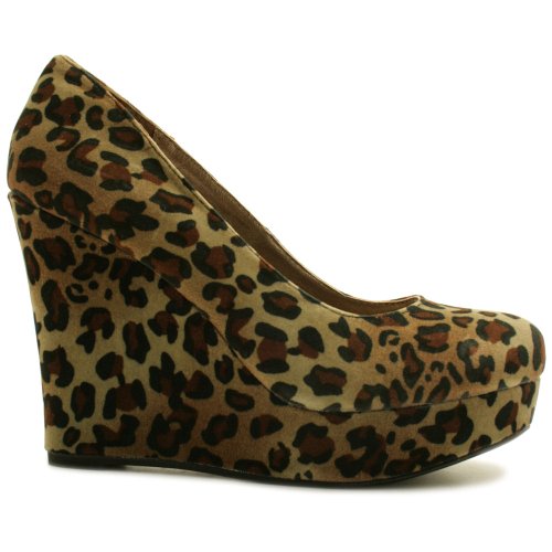 Spy Love Buy Natalia Suede Style Platform Wedge Shoes