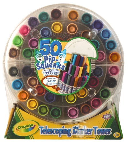 Childrens Toyshop  Toys : Crayola 50 Telescoping Pipsqueaks Tower