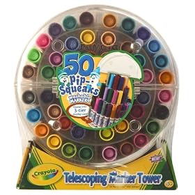Crayola 50ct Telescoping Pipsqueaks Tower