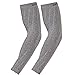 Zensah Compression Arm Sleeves - Sun, UV Protection, Thermal Regulating Sleeve, Made in USA (Heather Grey, Large/X-Large)