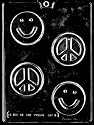 SMILE FACE/PEACE BAR Kids Candy Mold Chocolate