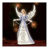 The Bradford Editions A Mother's Heart Birthstone Charm Angel Figurine: Personalized Gift for Mom