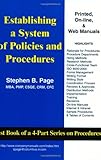 Establishing a System of Policies and Procedures