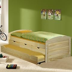 Kojenbett Funktionsbett JULIA, Kiefer massiv natur