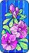 Pink & Lavender Azalea Flowers - Etched Vinyl Stained Glass Film, Static Cling Window Decal