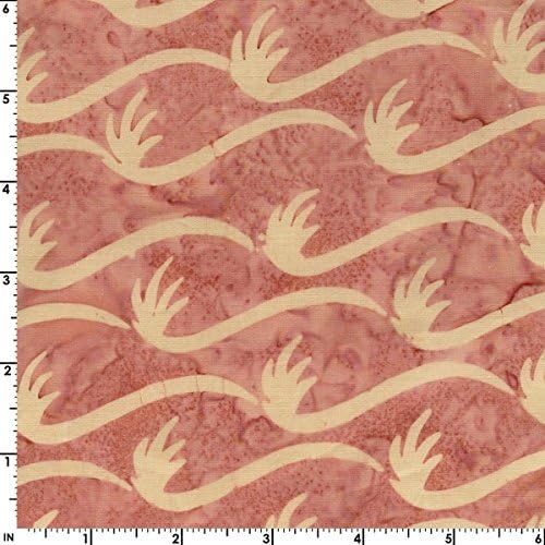 Fresh Water Designs Kahuna Batiks Fabric - Swoosh - Light Rose #KAH02-011
