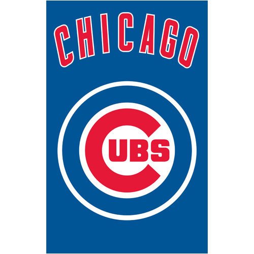 Chicago Cubs MLB Applique Banner Flag (44x28)