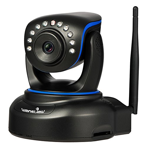 Wansview 1080P WiFi Wireless Security IP Camera, Plug/Play, Pan/Tilt, Two-Way Audio & Night Vision Home Surveillance Camera with Baby Monitor Video Q1 (Black)