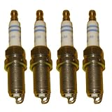 4 Pieces Bosch OEM Spark Plug Set # 0242240619 FR6MPP332 - Mercedes Benz OE #: 004... by Bosch